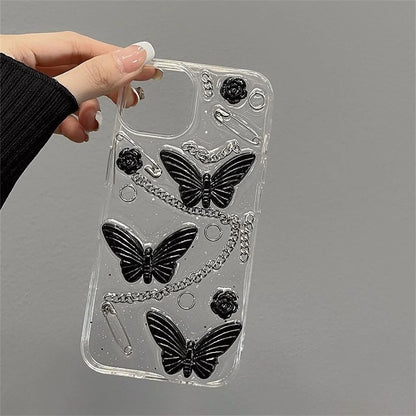 Butterfly Clear iPhone Case