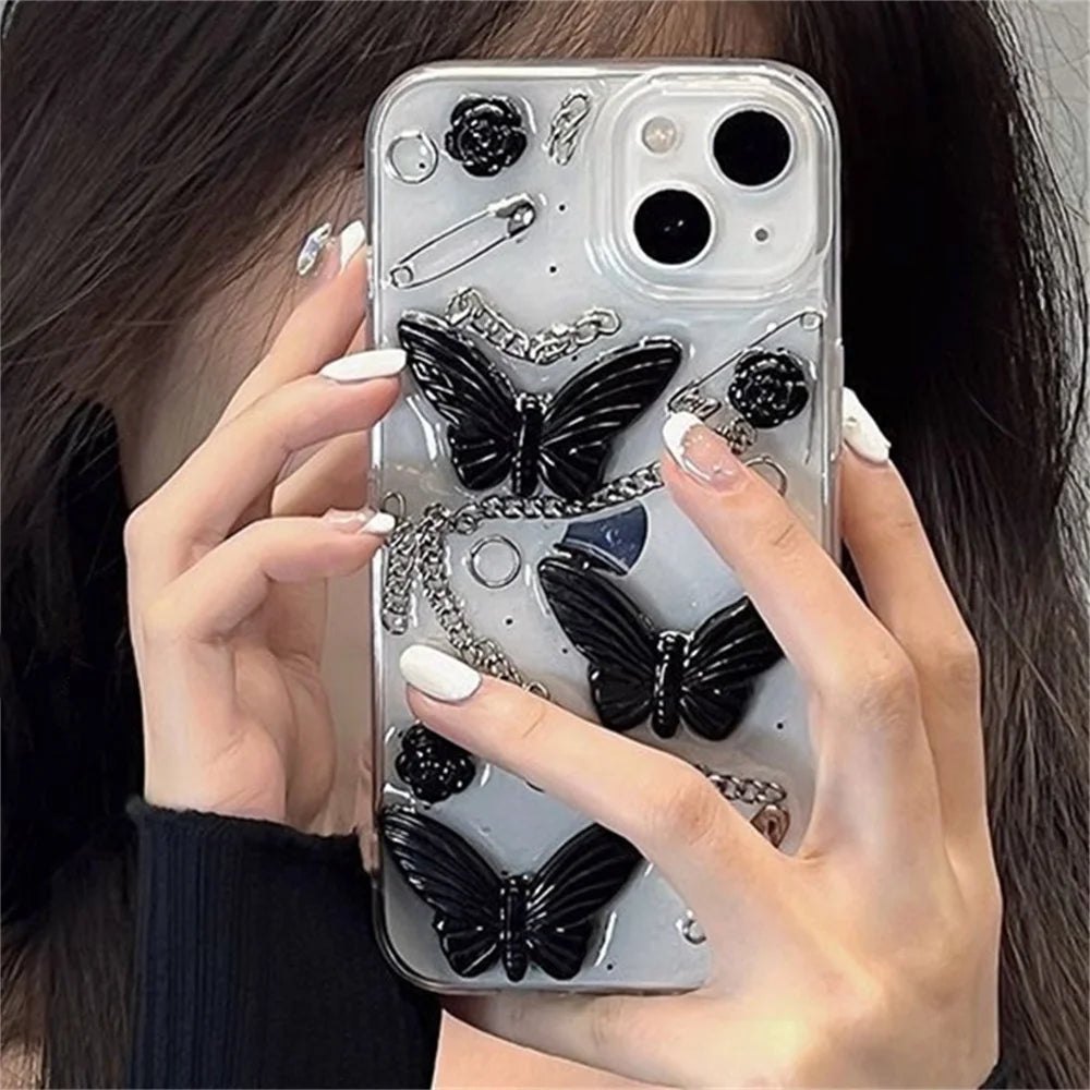 Butterfly Clear iPhone Case