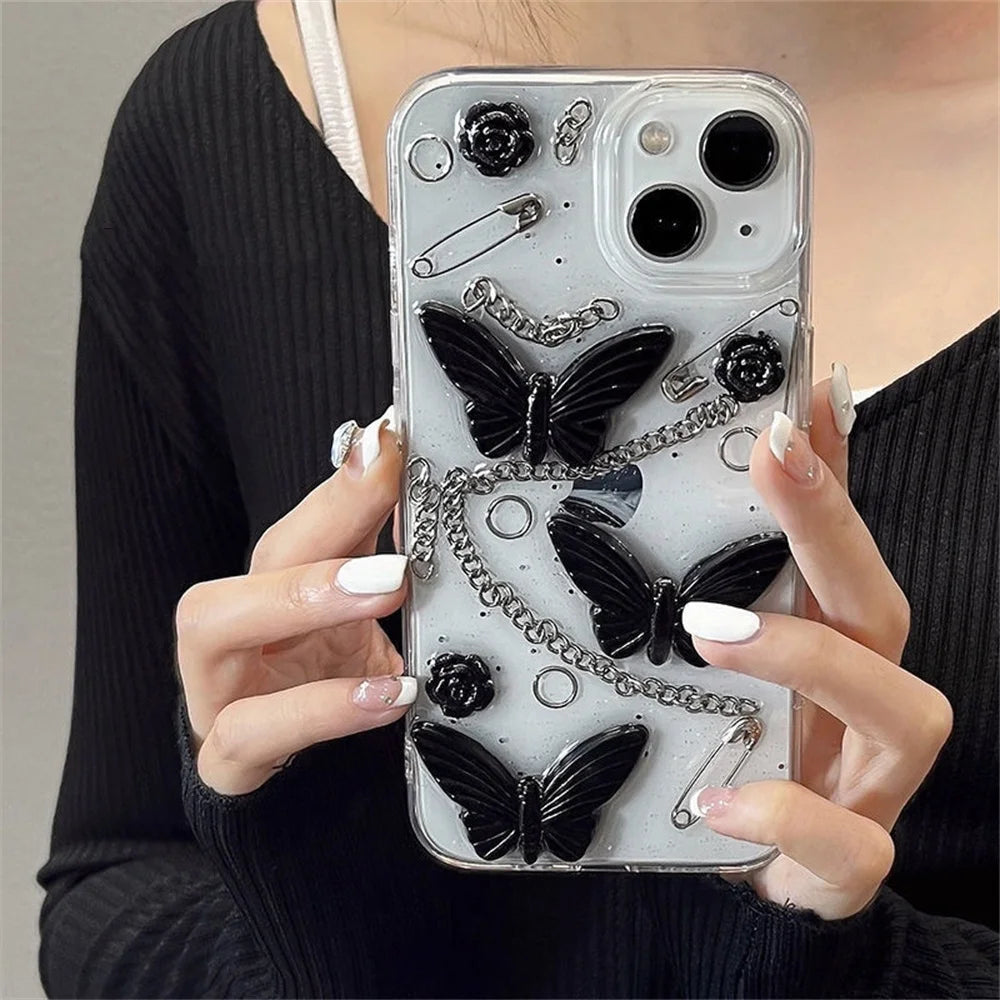 Butterfly Clear iPhone Case