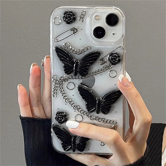 Butterfly Clear iPhone Case