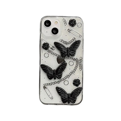 Butterfly Clear iPhone Case