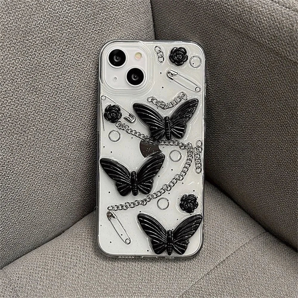 Butterfly Clear iPhone Case