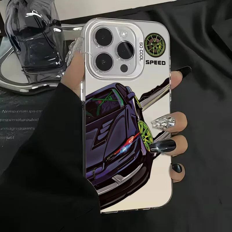 Drift Car Print Phone Case