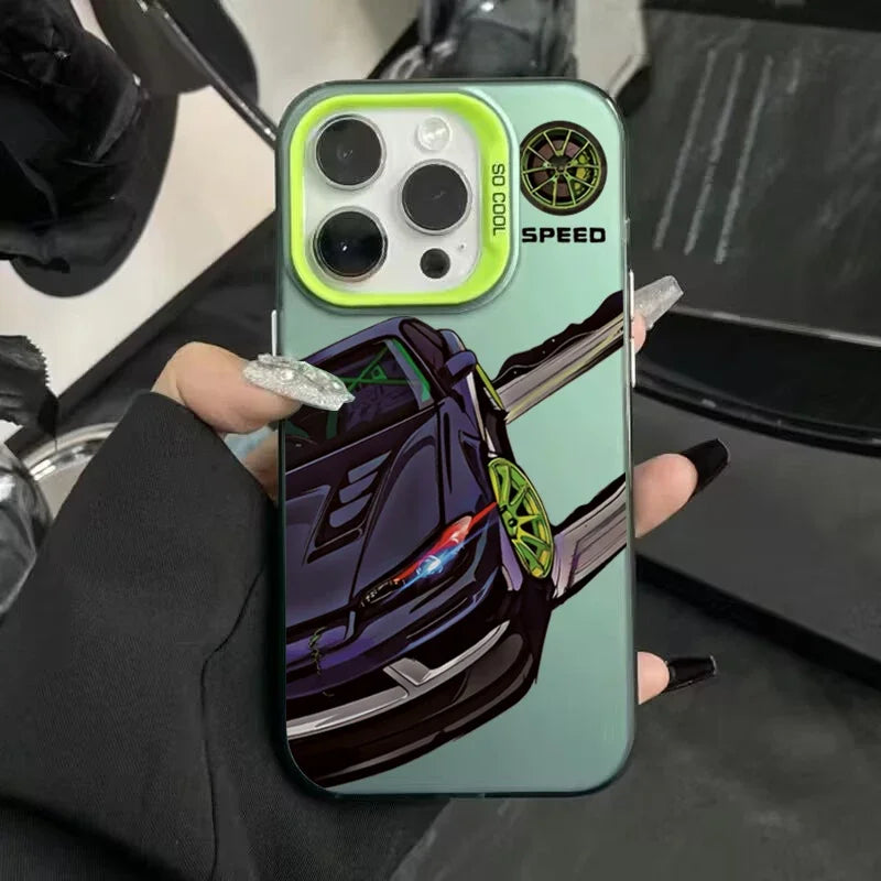 Drift Car Print Phone Case